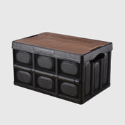 Car Trunk Organizer with Wooden Lid