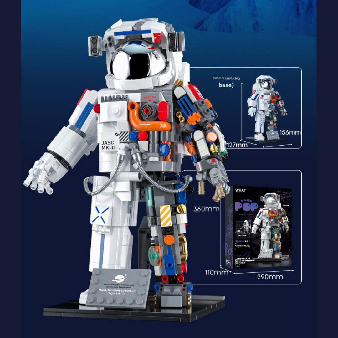 Puzzle Building Blocks Spaceman Astronaut