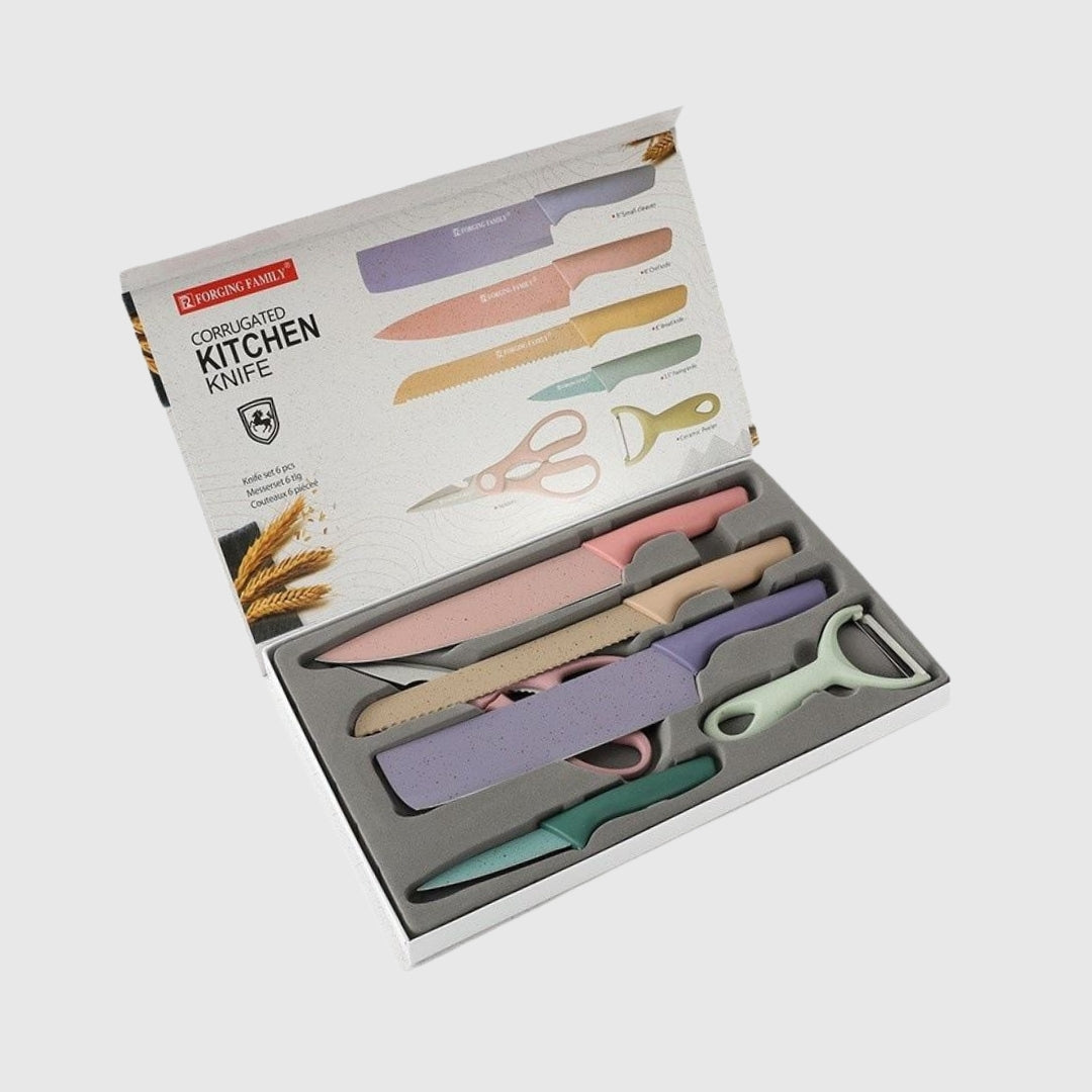 Knife Set with Board