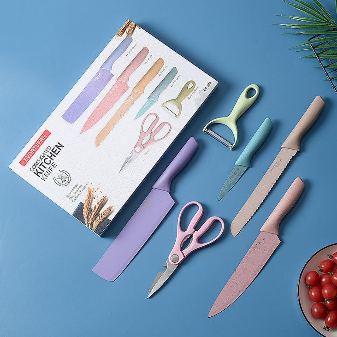 Knife Set with Board