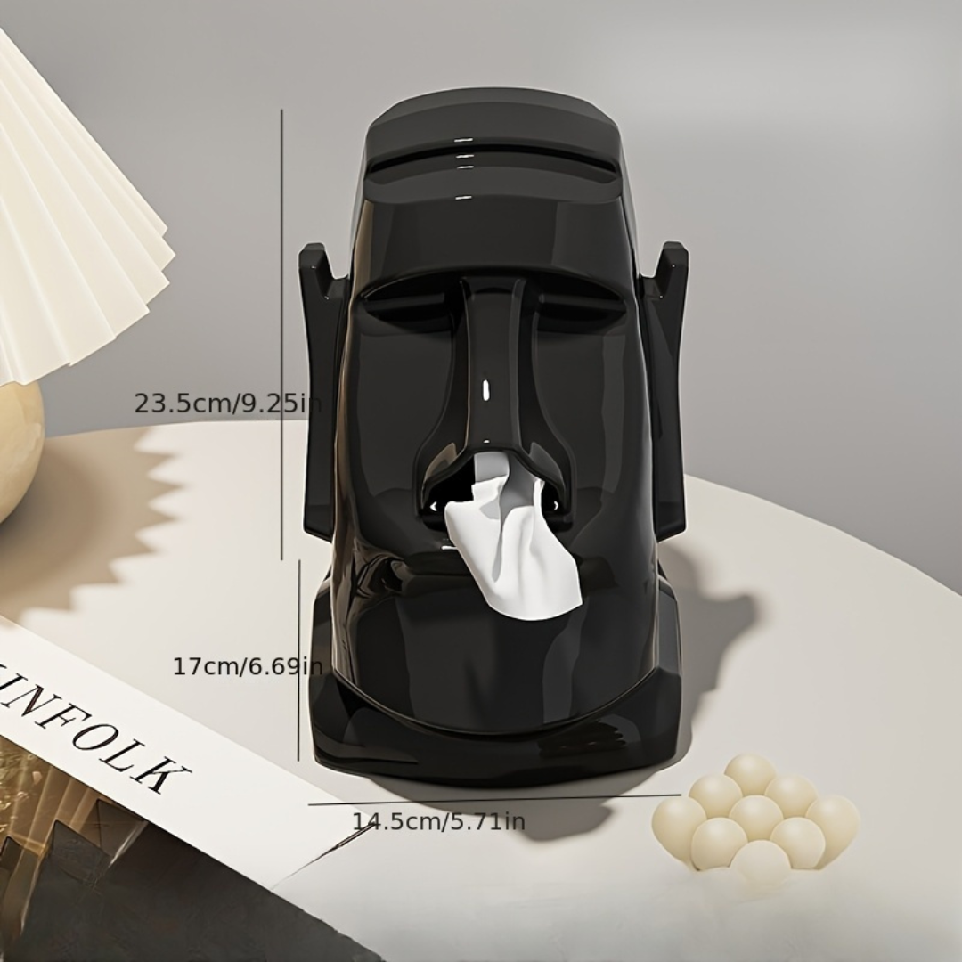 Moai Statue Tissue Box