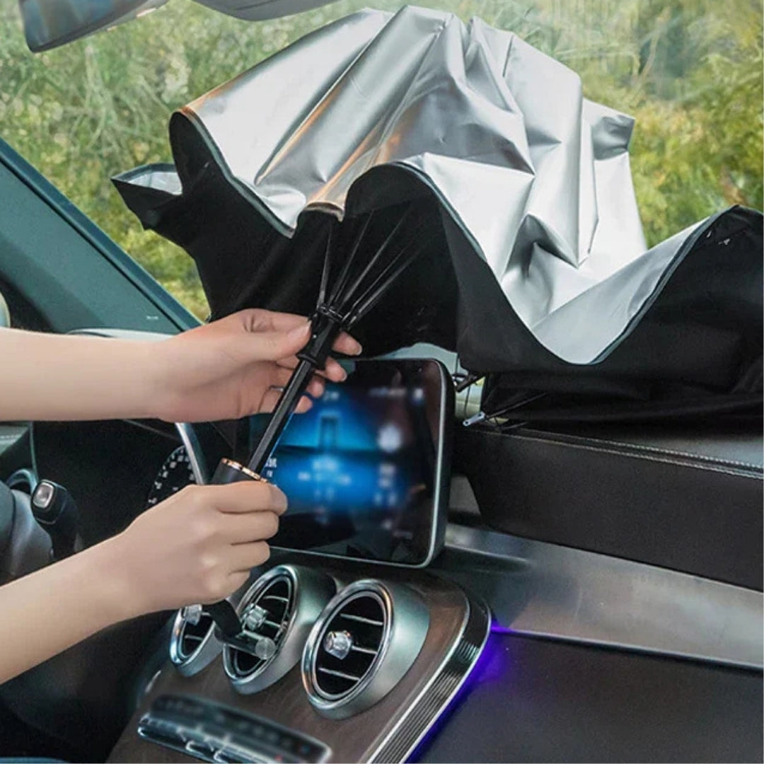 Sunshade with Leather Cover