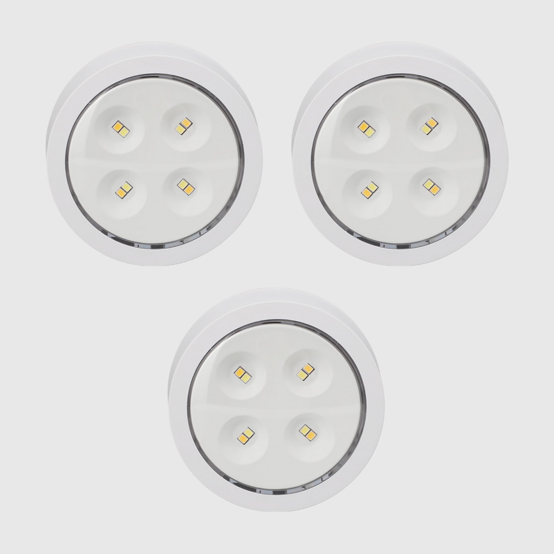 LED Remote Control Spotlight 3Pcs