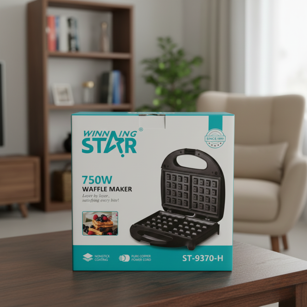 750W WAFFLE MAKER  ST-9370-H WINNING STAR
