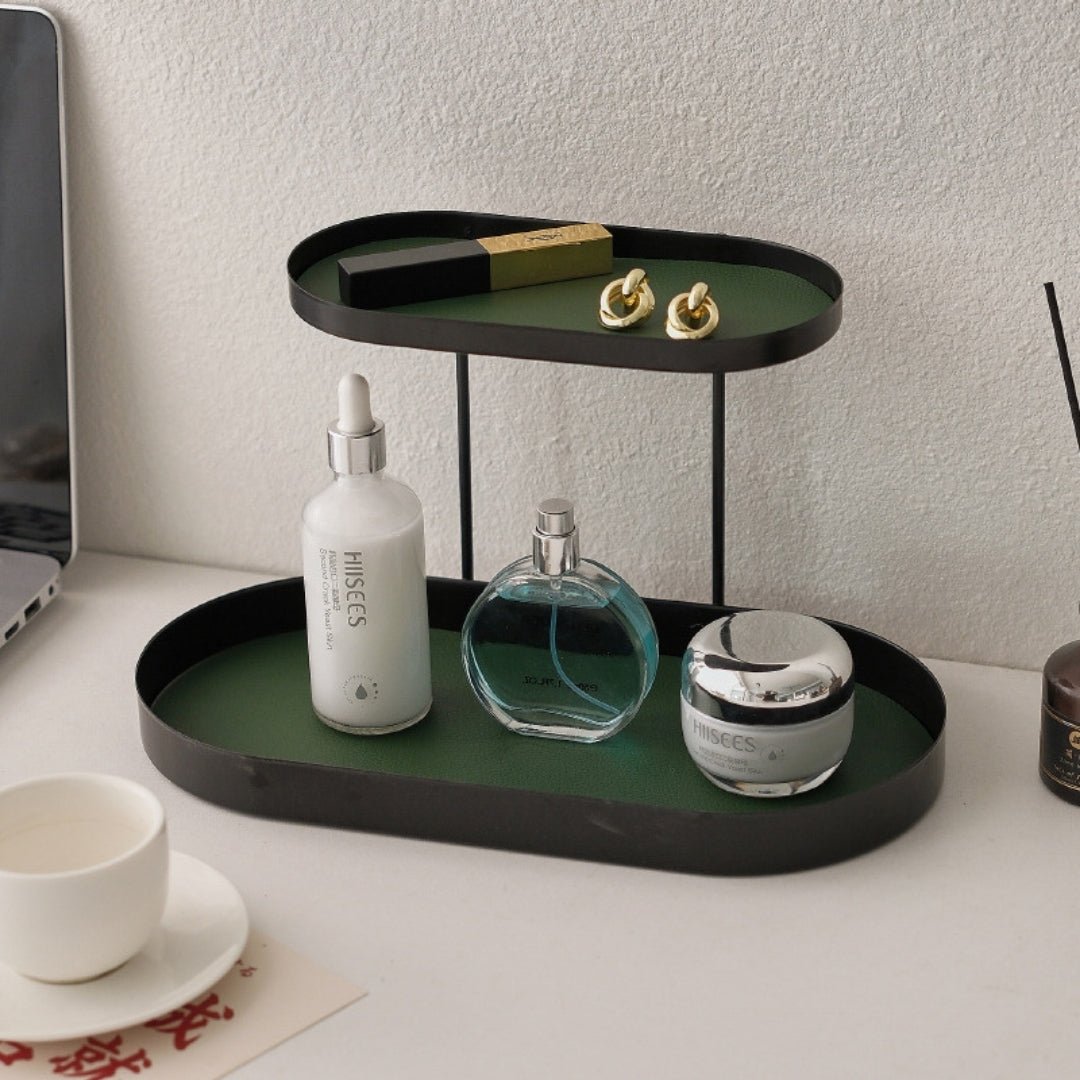 Iron Leather Double Organizer