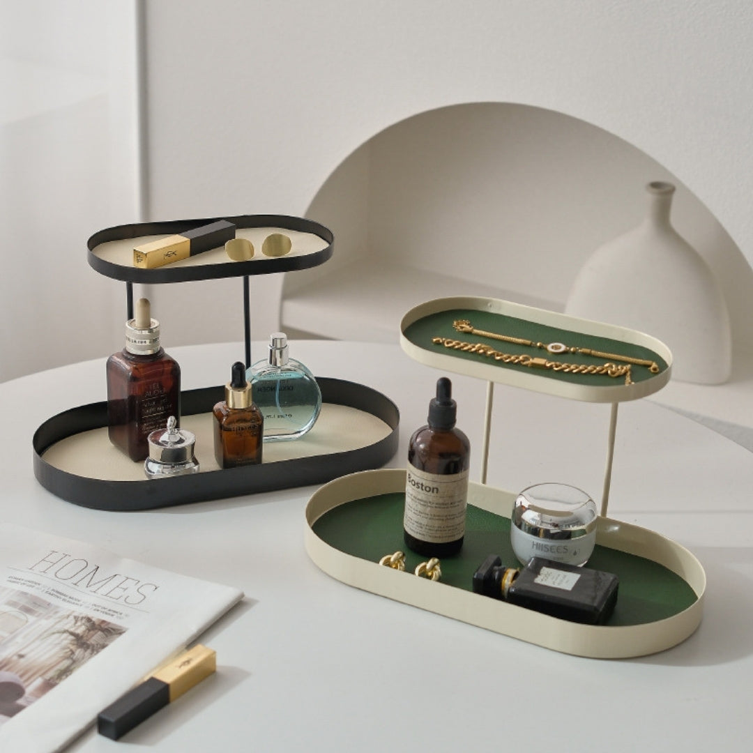 Iron Leather Double Organizer