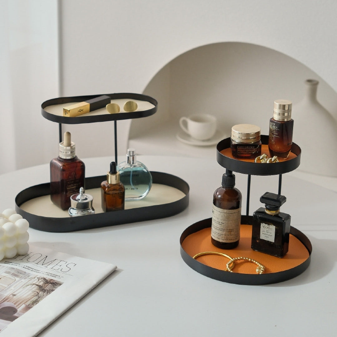 Iron Leather Double Organizer