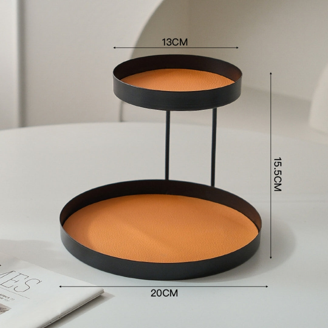 Iron Leather Double Organizer