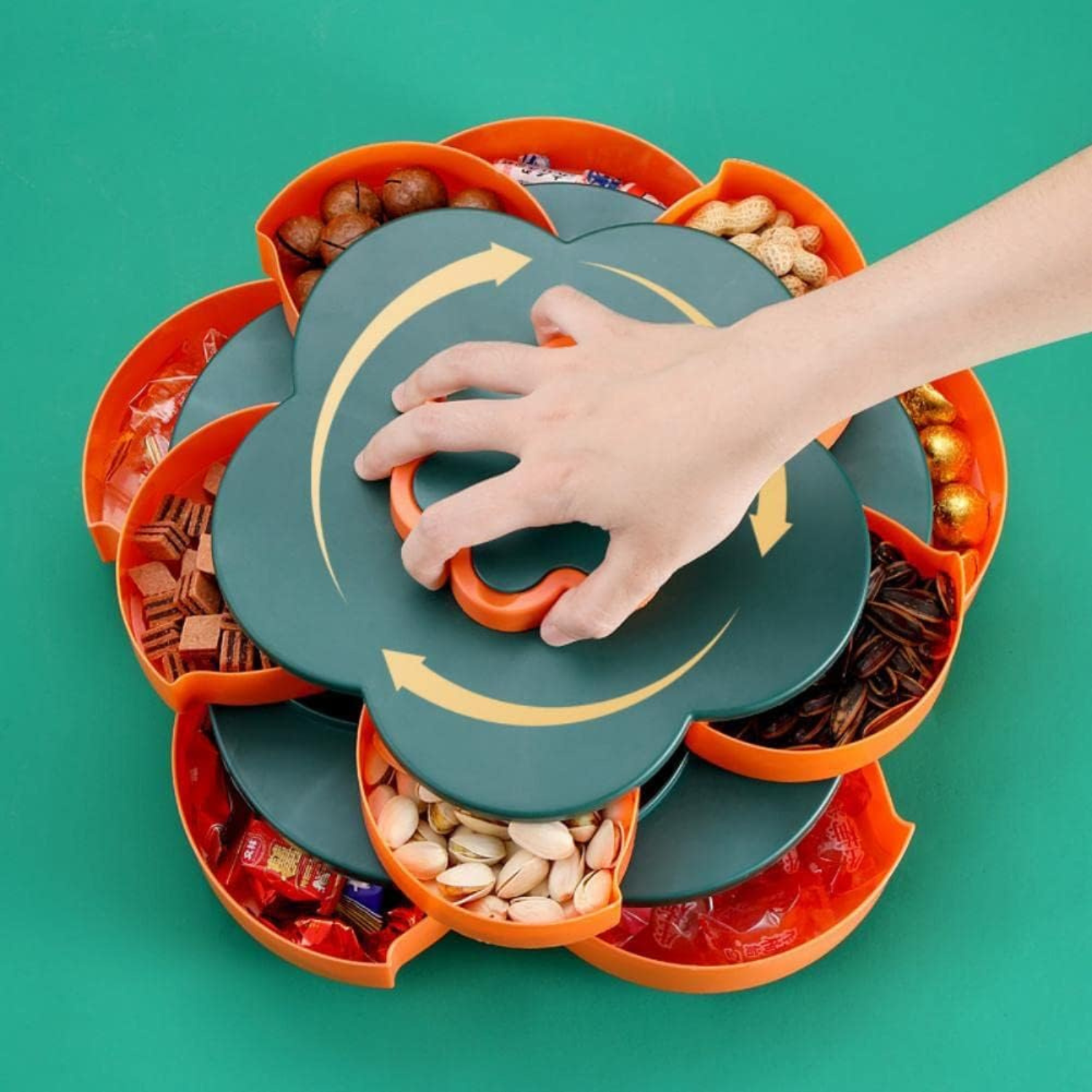 Rotating Petal Candy Box Snack