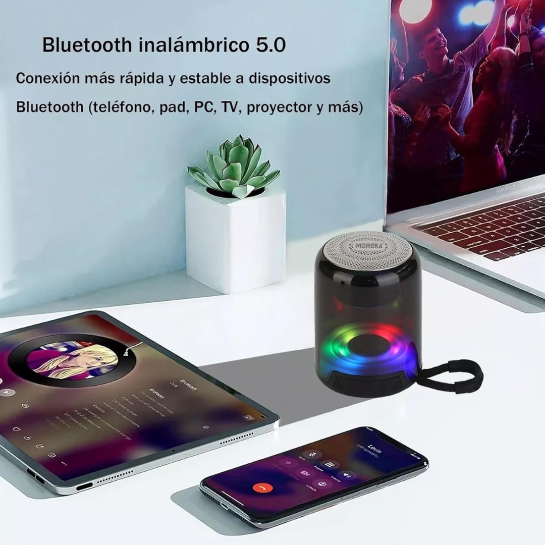 Portable LED Flashing Light Wireless Speaker TG314