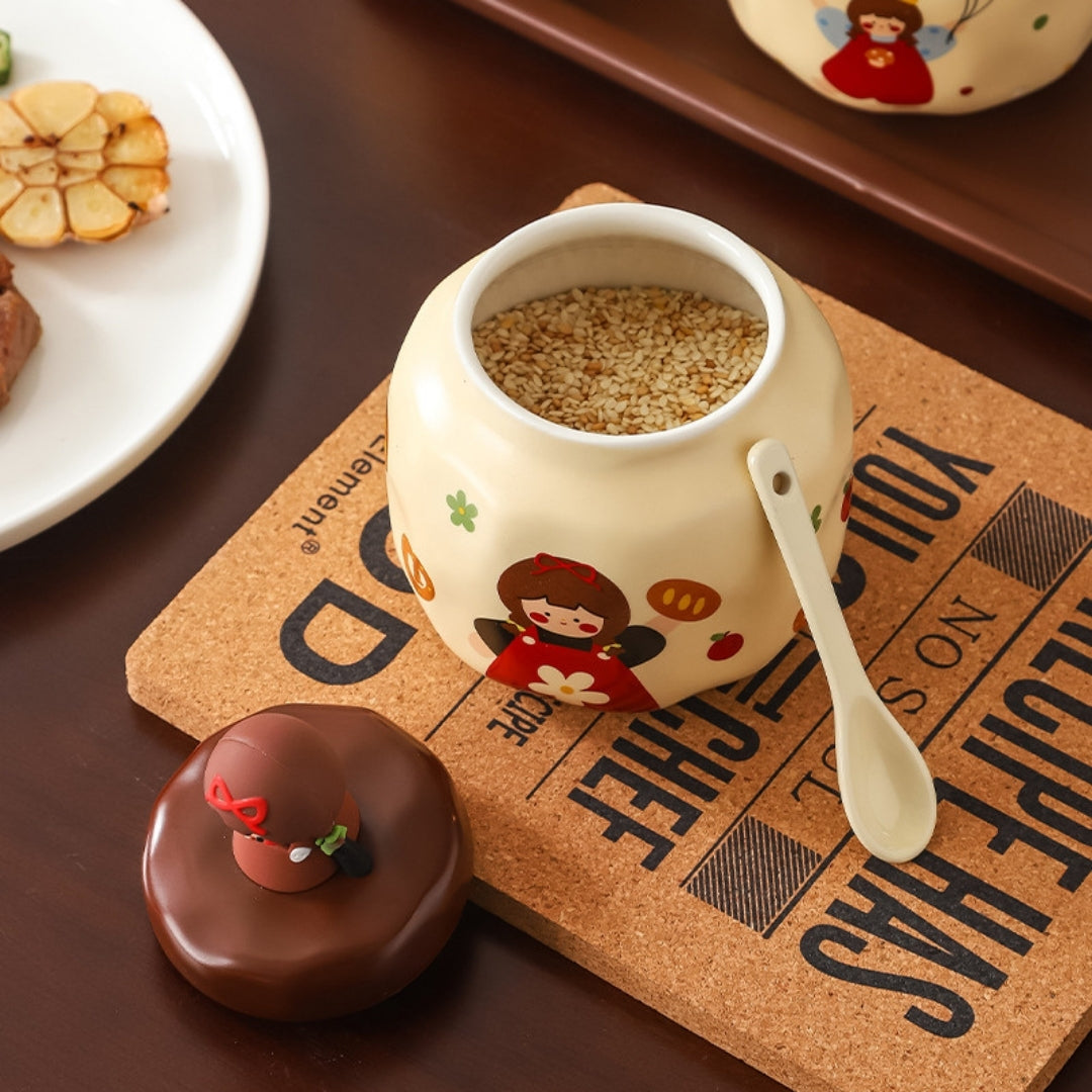 Explosive Cartoon Seasoning Jar Set