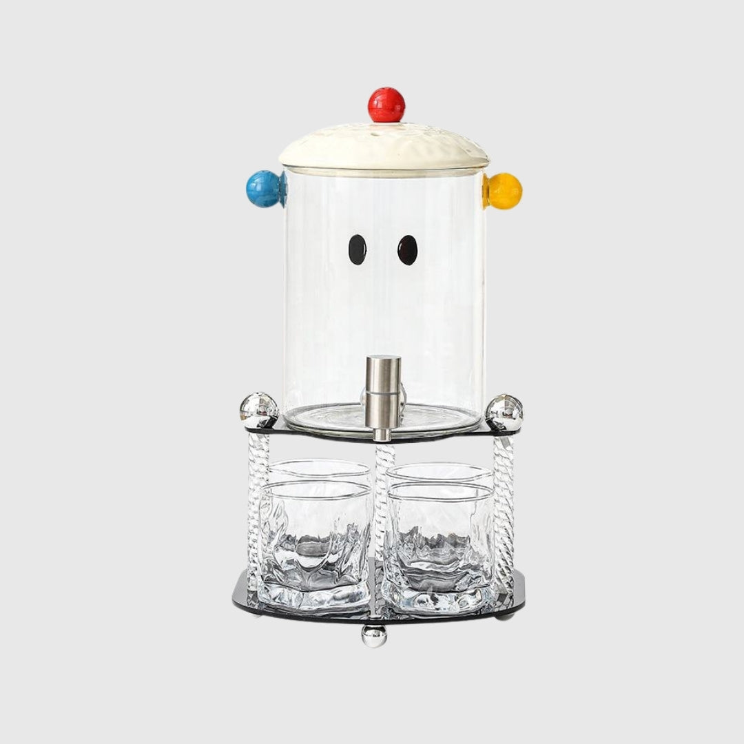 Glass Cold Water Bottle with Tap (3.6L)