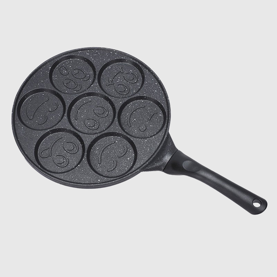 Seven-Hole Cartoon Frying Pan