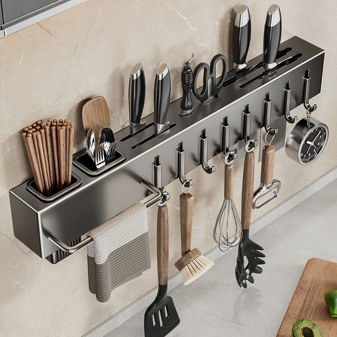 Stainless Steel Organizer Wall Rack