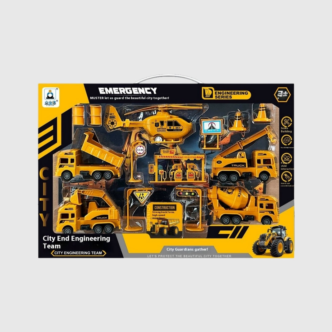 New children's engineering car toy set 42*29cm