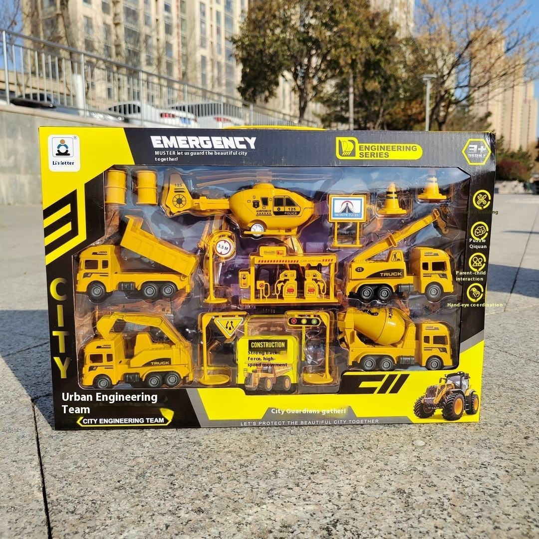New children's engineering car toy set 42*29cm