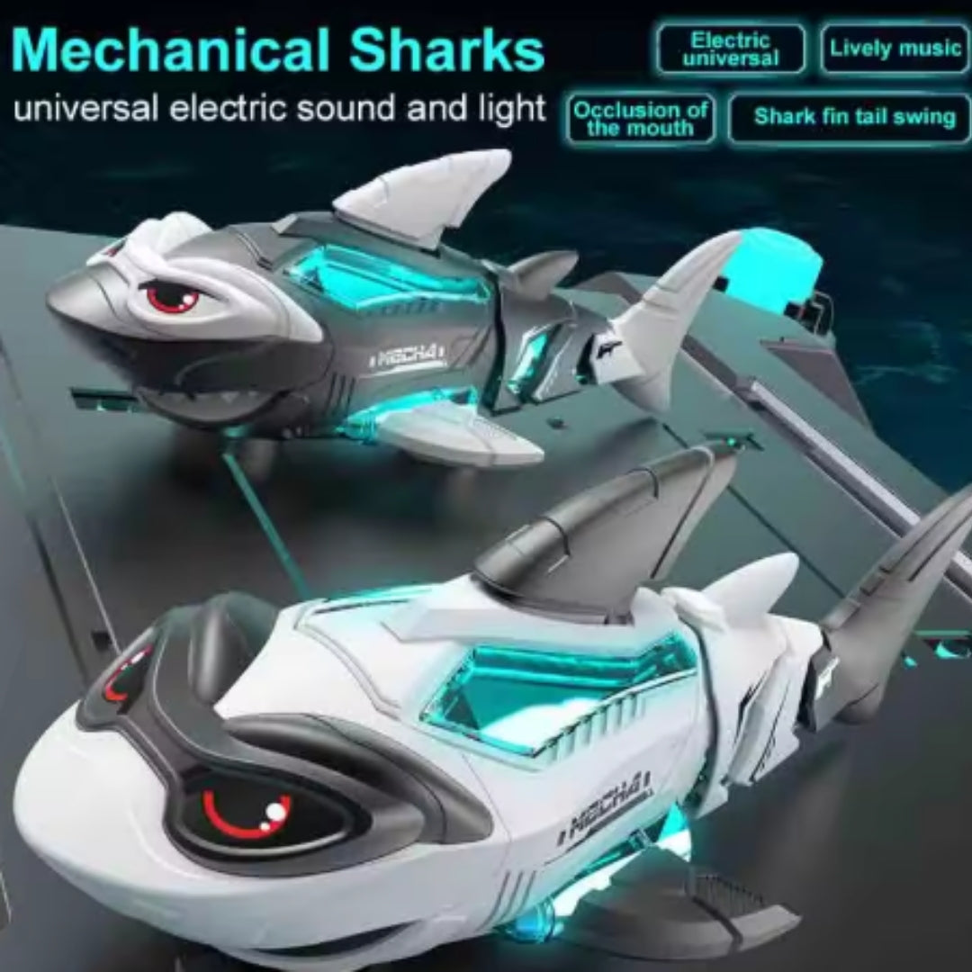Walking mechanical shark electric toys