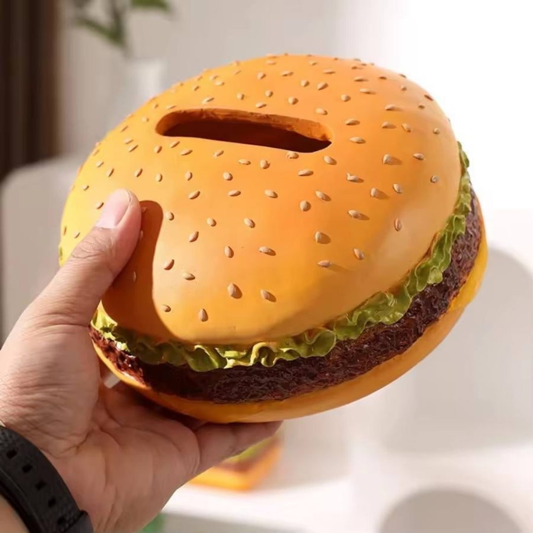 Red Burger Tissue Box