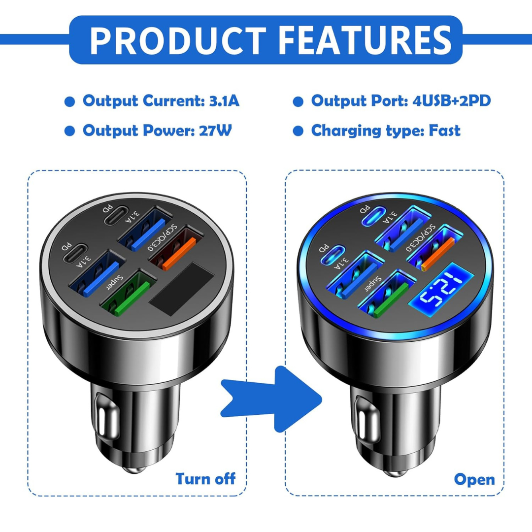Multiport USB Car Charger