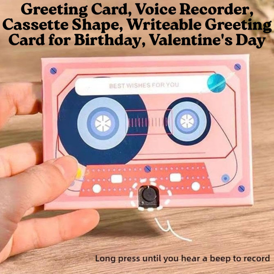 Retro Style Recording Card
