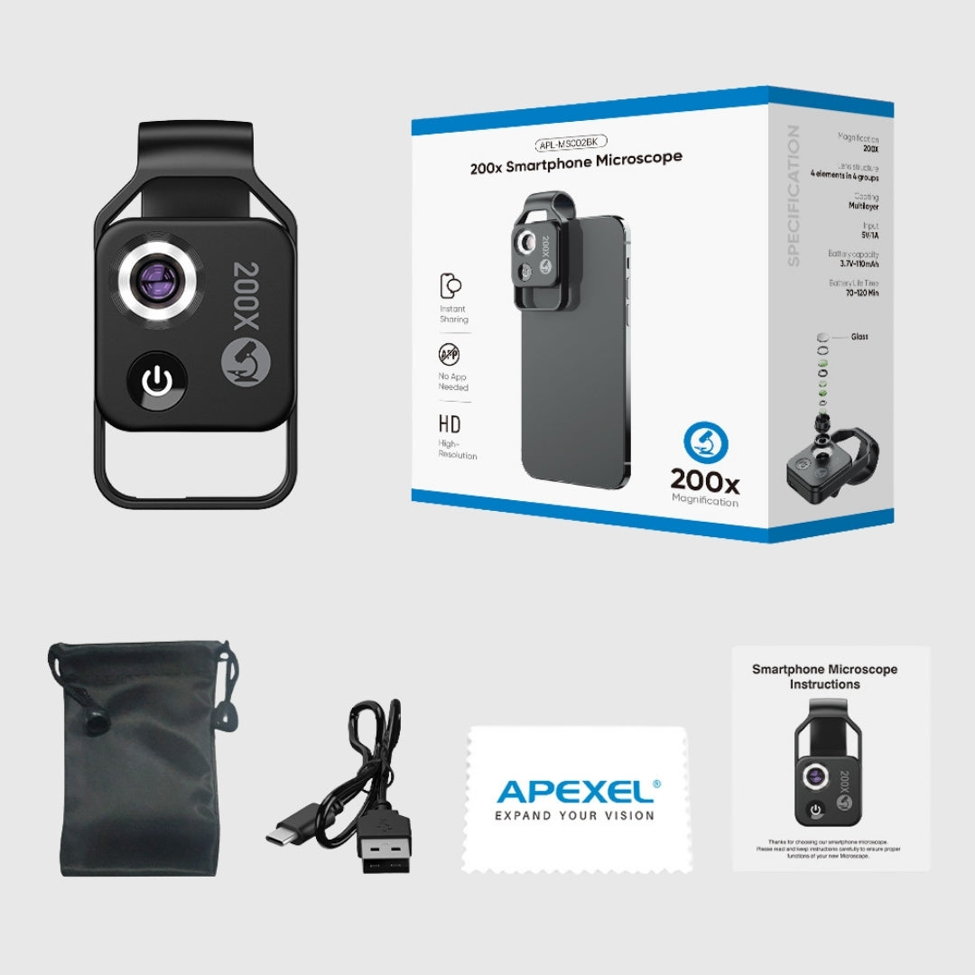 Mobile Phone Microscope Lens (x200)