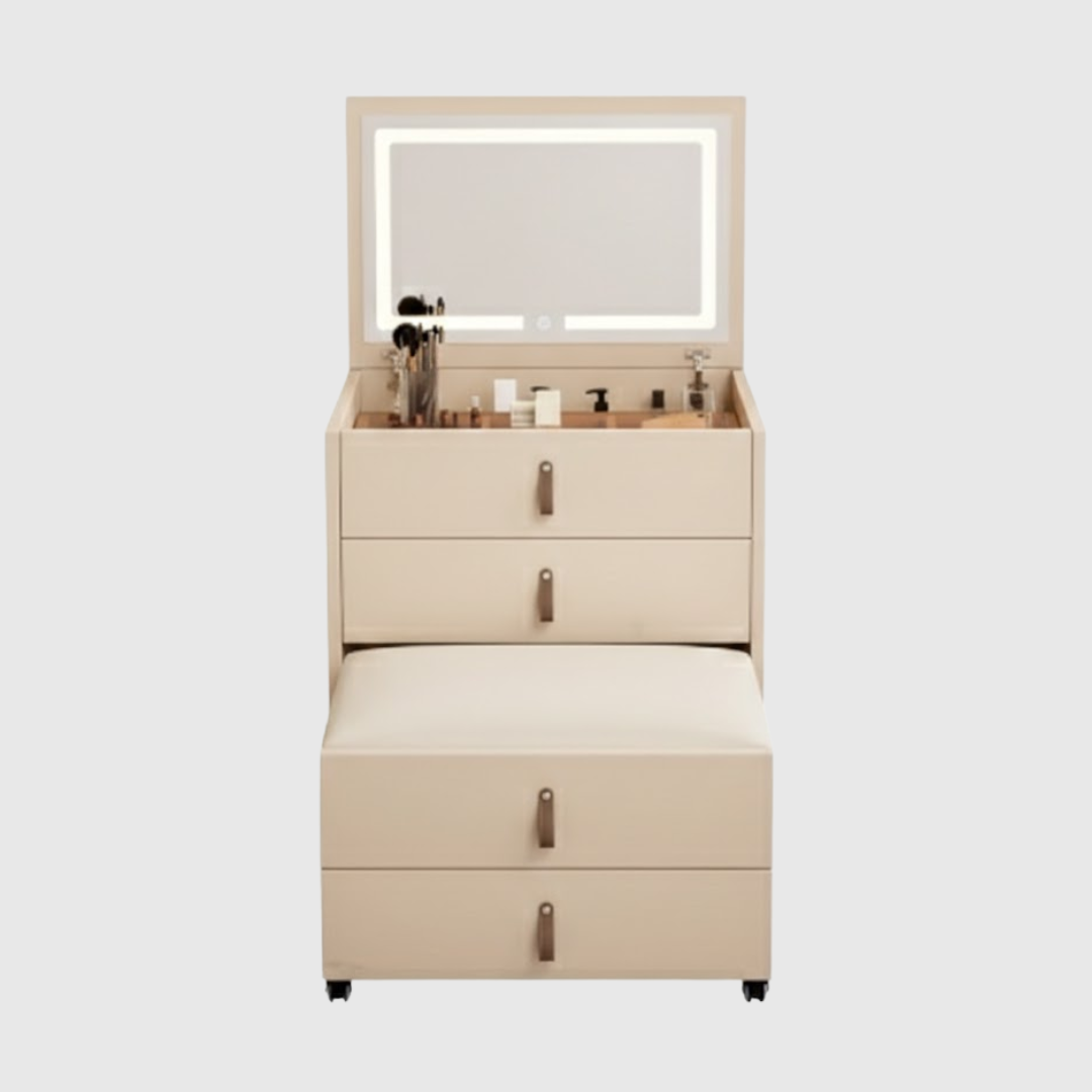 Storage Table With Mirror