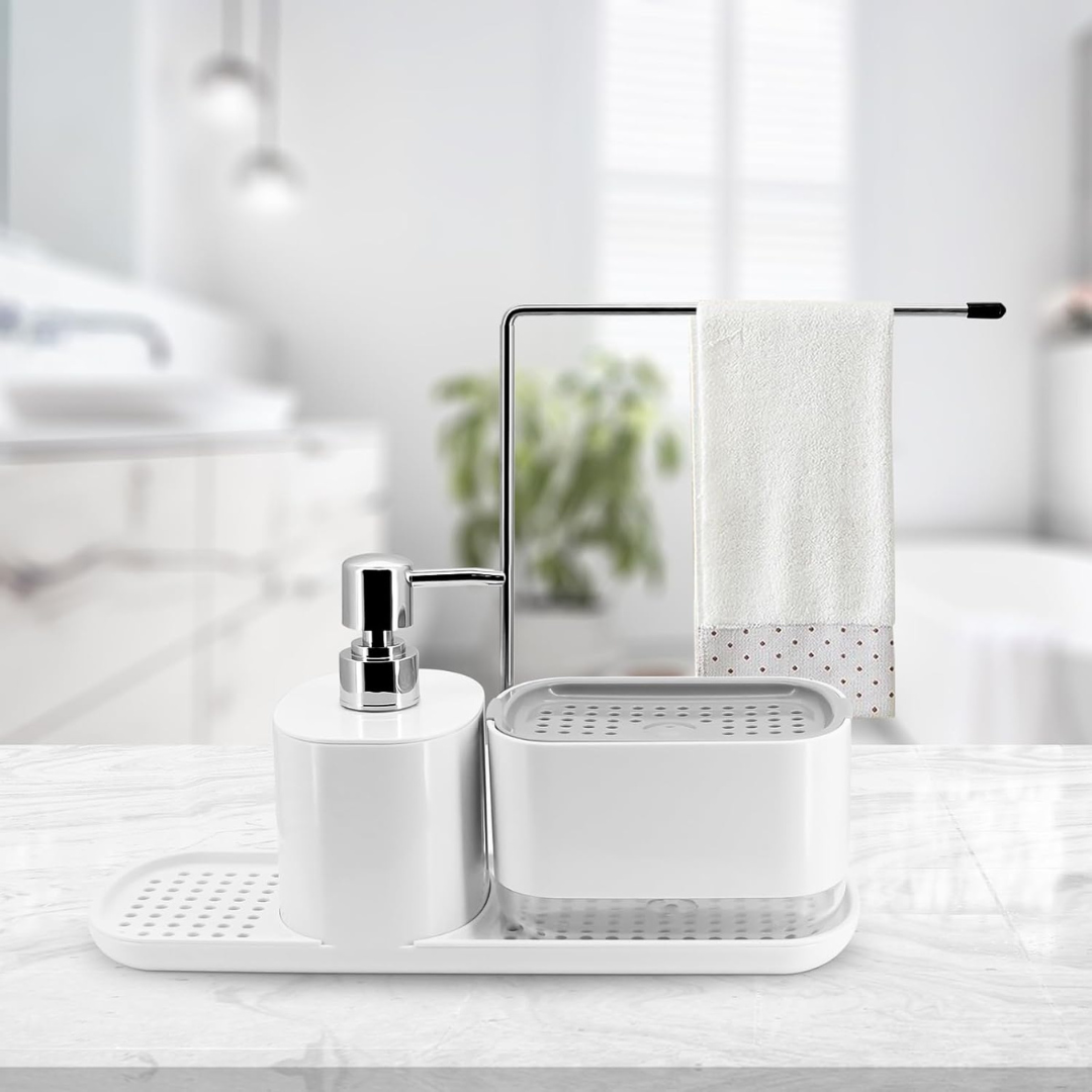 Manually Press Soap Dispenser + Sponge