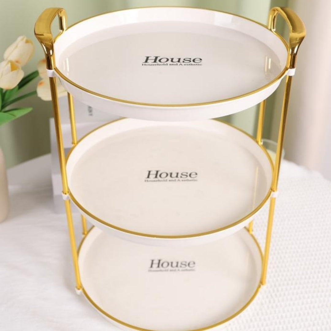 Layer Round Serving Tray