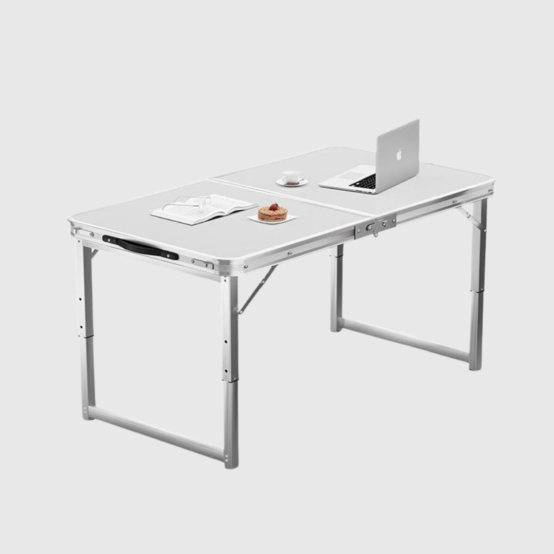 Outdoor folding table [square tube 120*60*70] with 4 cloth stools