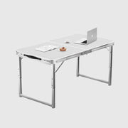 Outdoor folding table [square tube 120*60*70] with 4 cloth stools