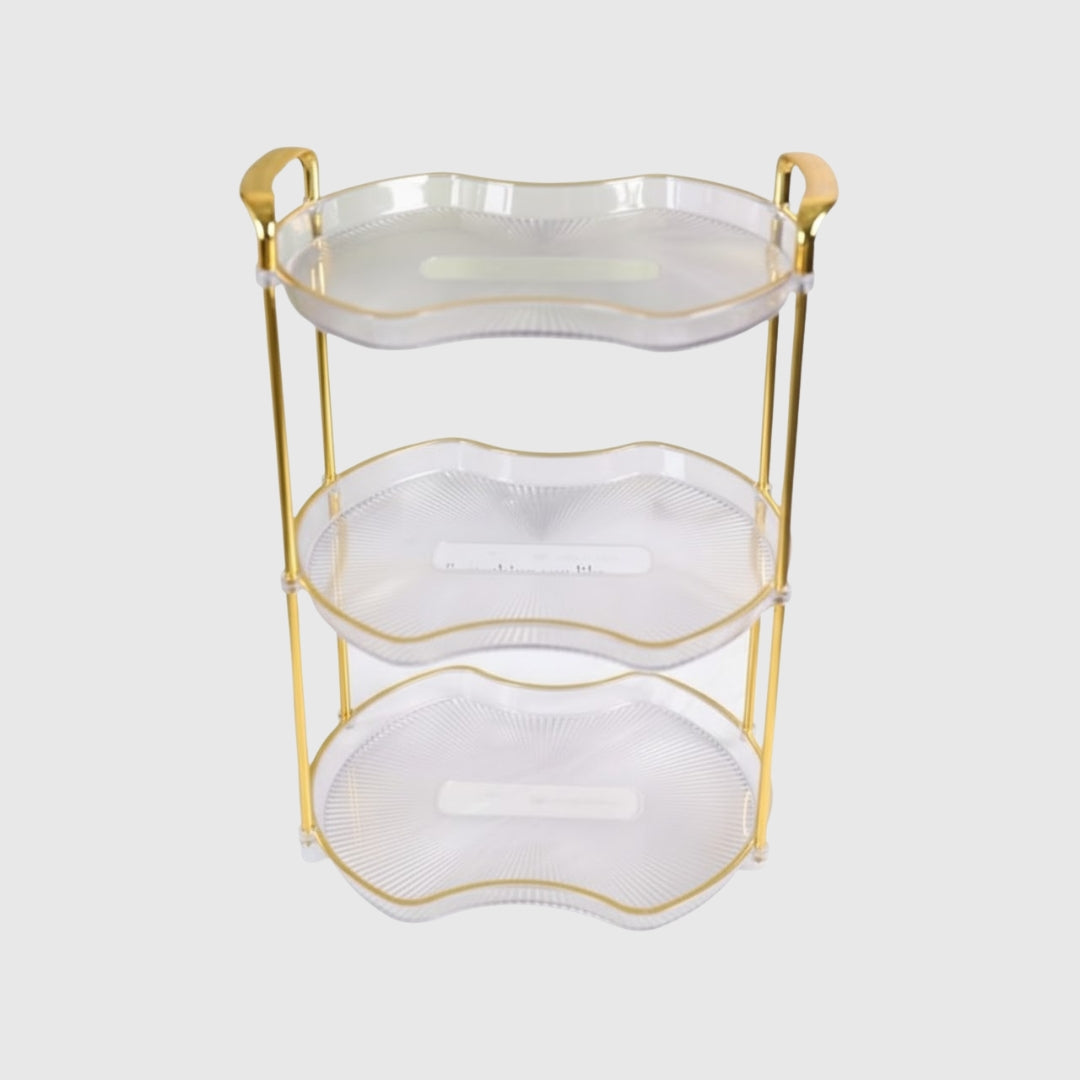 Layer Semi-Round Transparent Serving Tray
