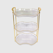 Layer Semi-Round Transparent Serving Tray