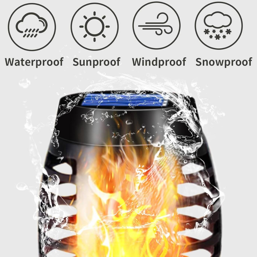 Waterproof Solar Flame  Light