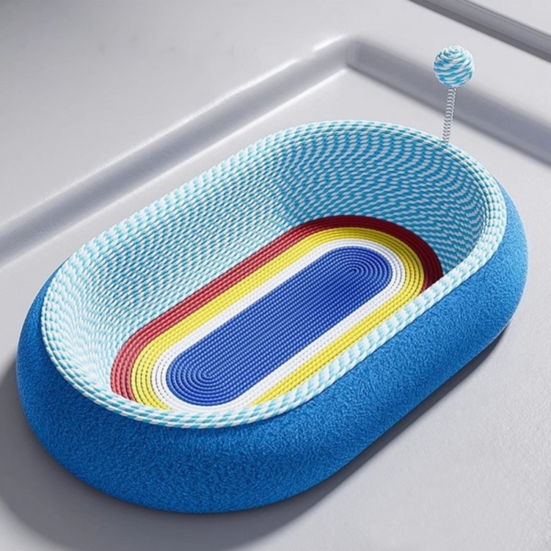 Oval Cat Bed & Scratching Board