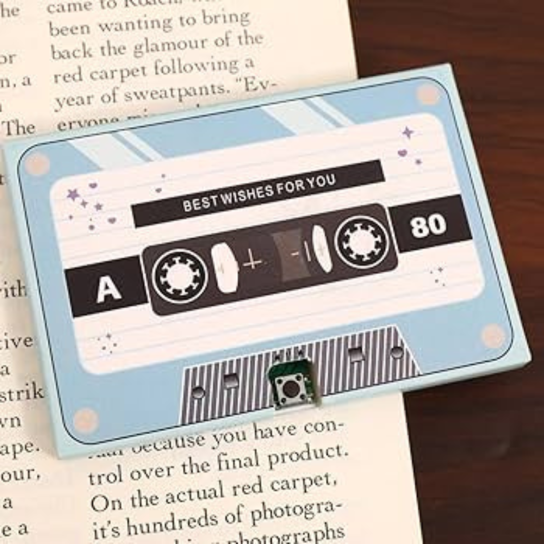 Retro Style Recording Card