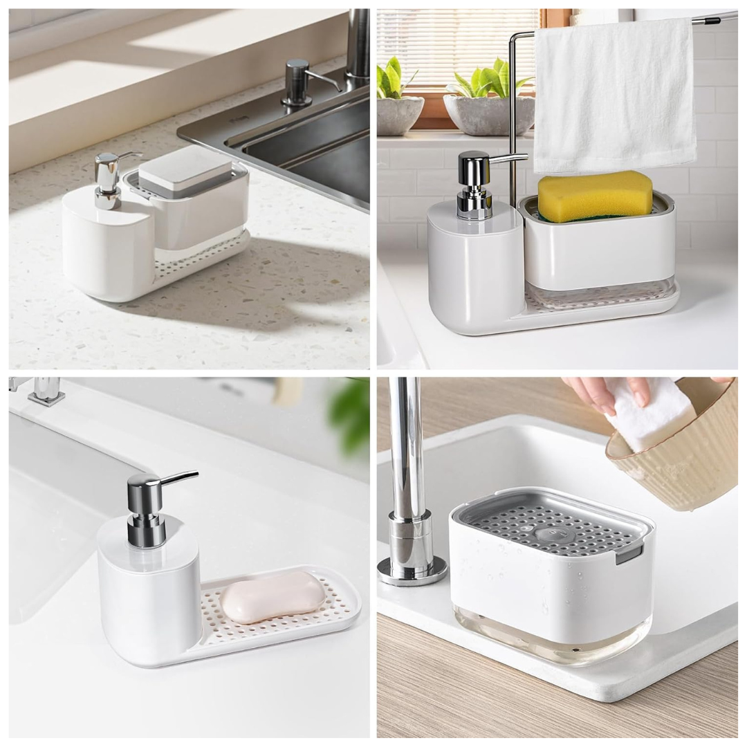 Manually Press Soap Dispenser + Sponge