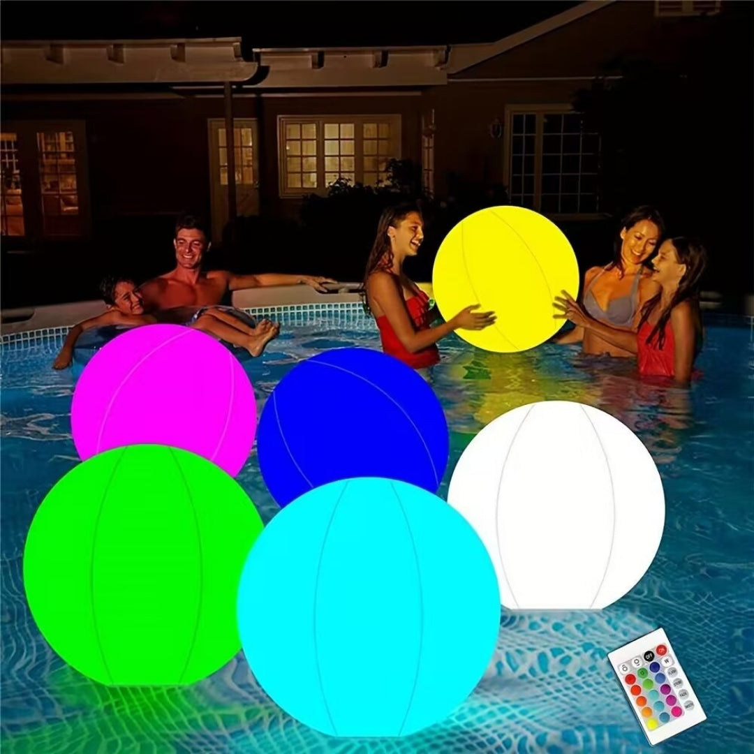 Cross Border Pool Lights PVC Inflatable Glow Ball 60cm