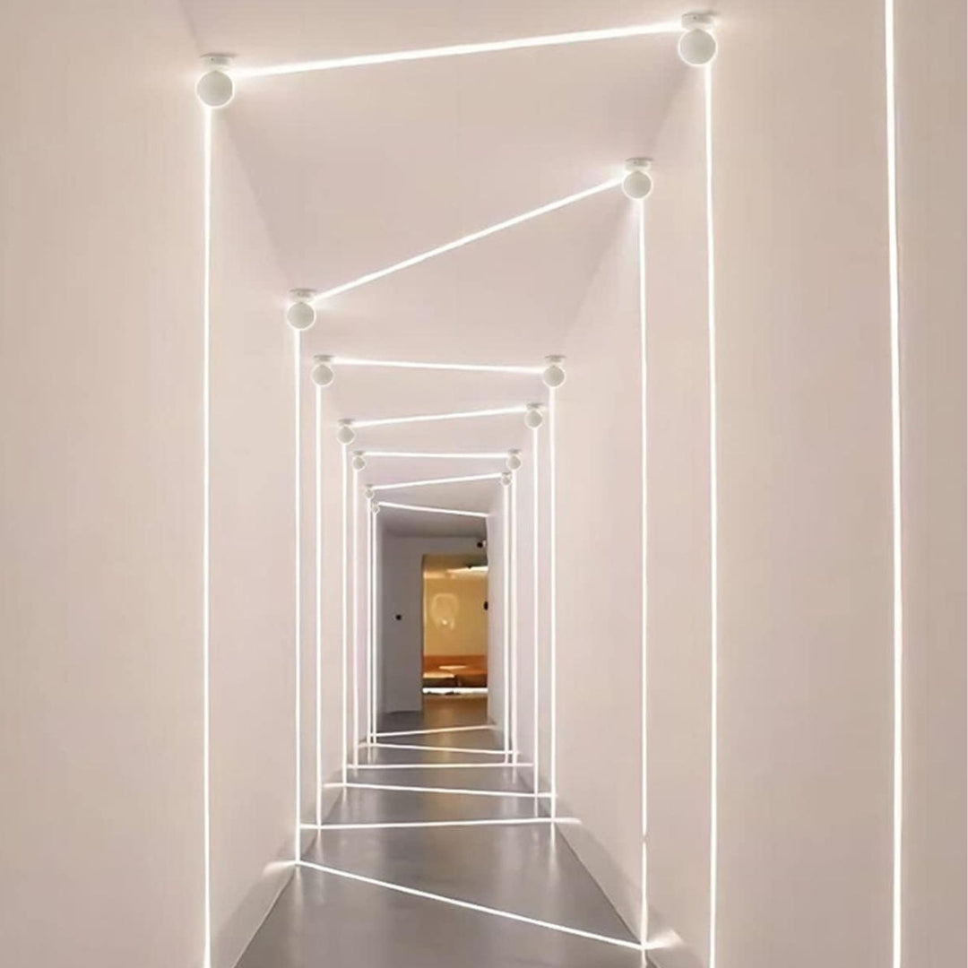 Lighted Round Ray Wall Sconce