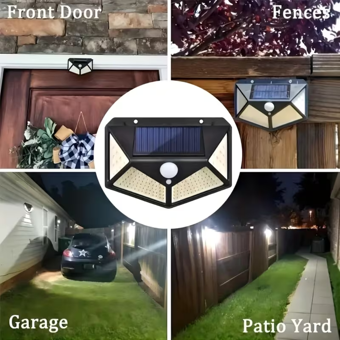 Solar Outdoor Garden Wall Light (2pcs)