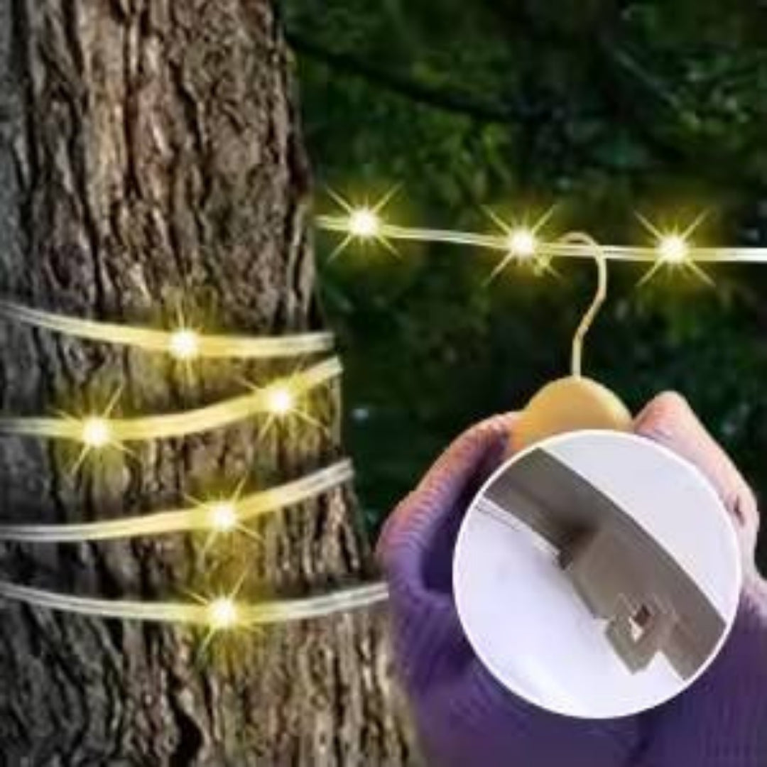 LED Camping Measuring Tape With String Lights