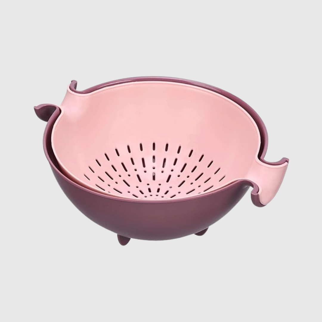 Double Rotating Drainer Basket