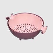 Double Rotating Drainer Basket