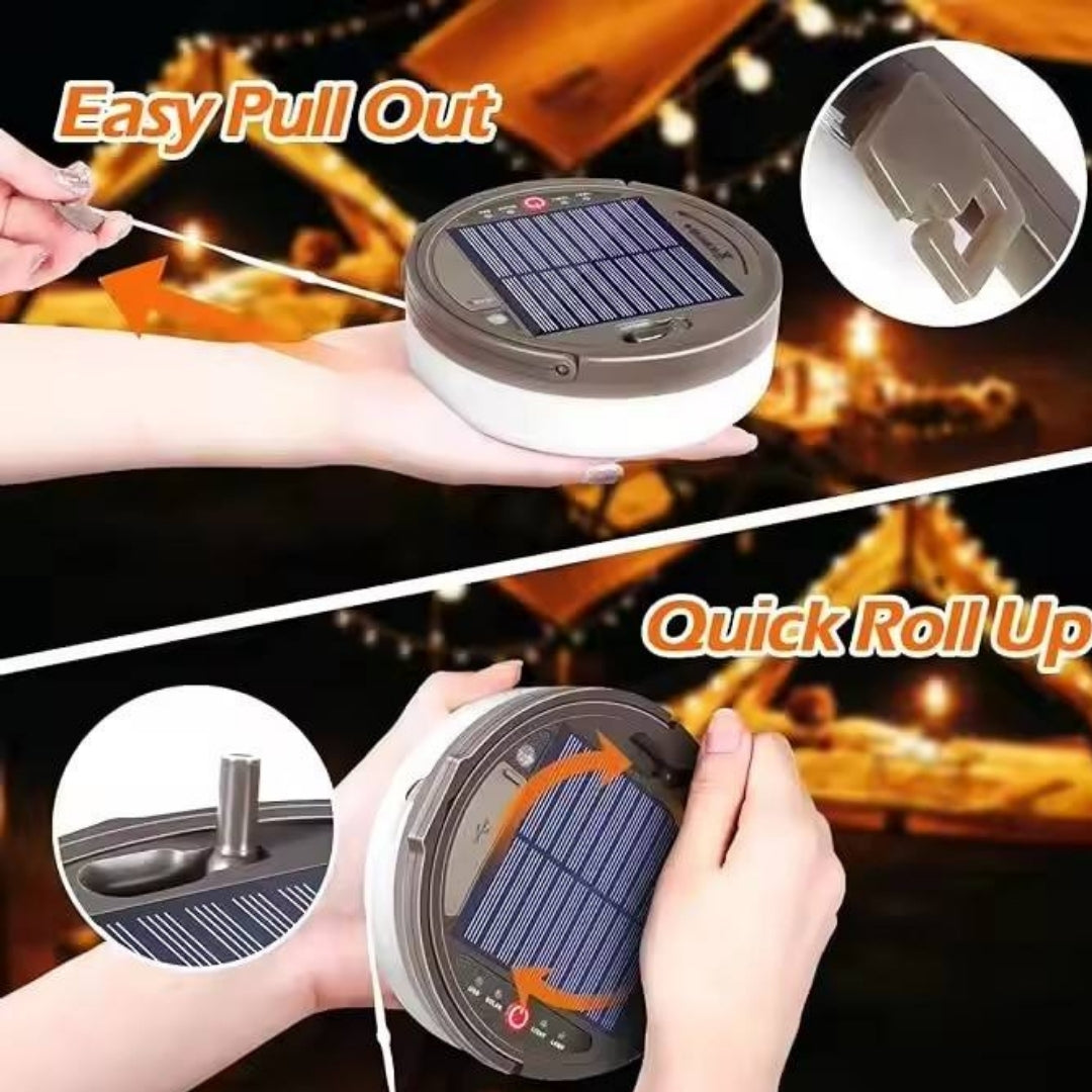 LED Camping Measuring Tape With String Lights