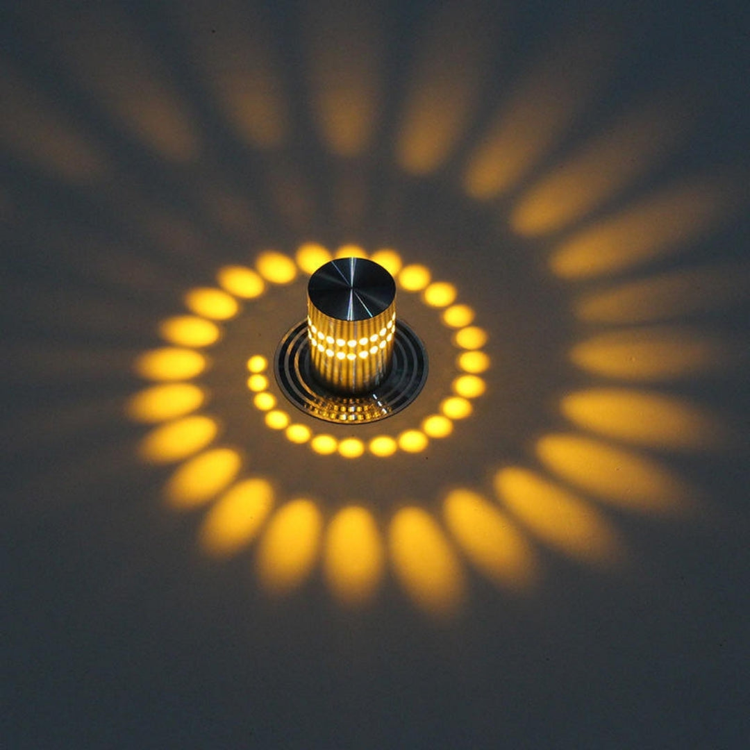Flush Mount Multi Hole Spiral Lamp