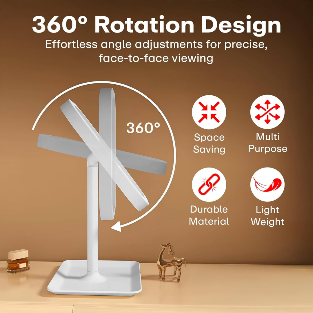 3 Light Modes Makeup Mirror