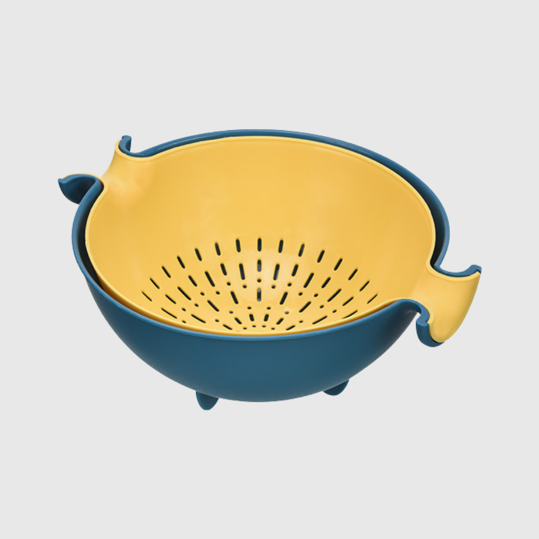 Double Rotating Drainer Basket