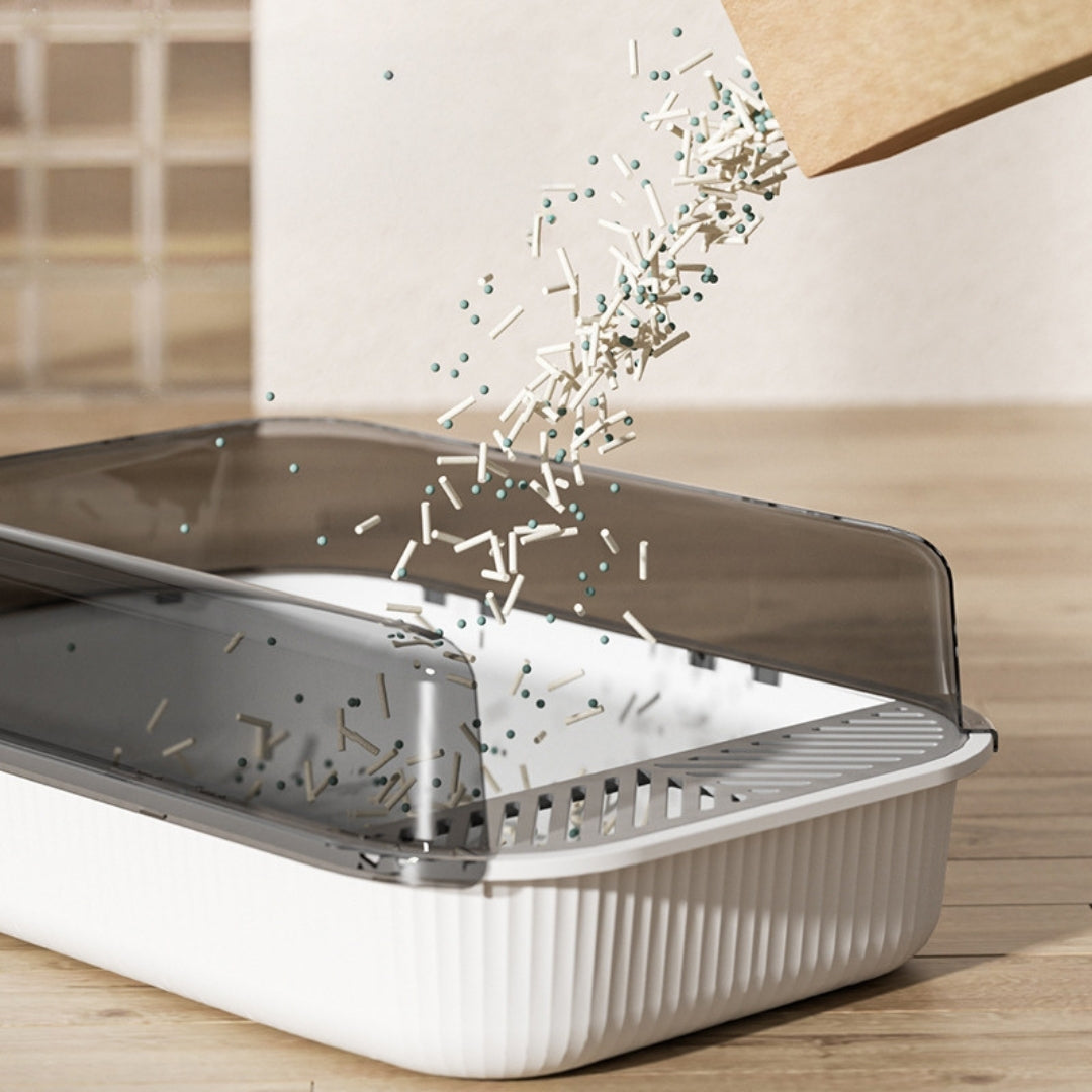 Semi-Enclosed Litter Box Extra-Large