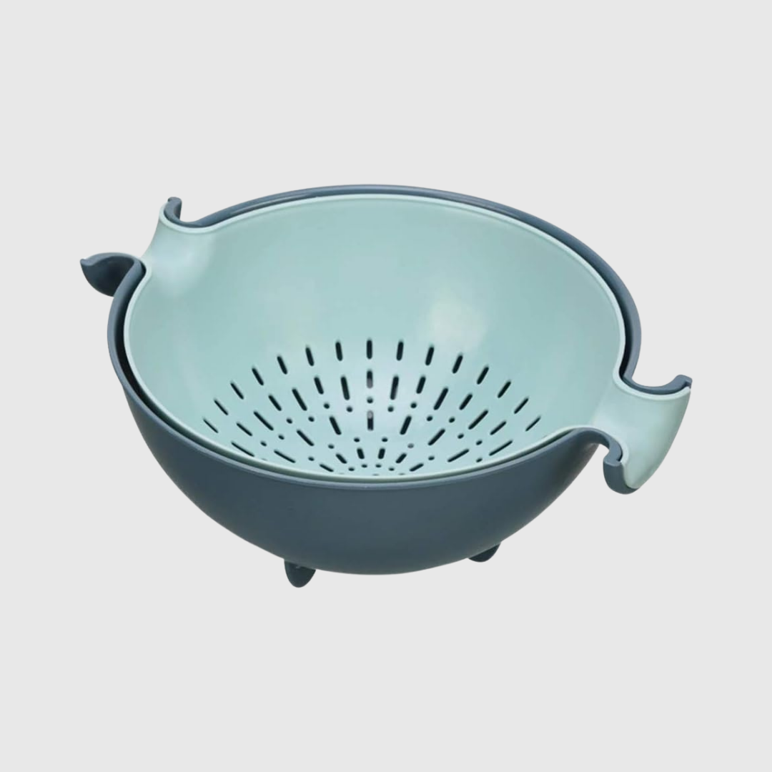 Double Rotating Drainer Basket