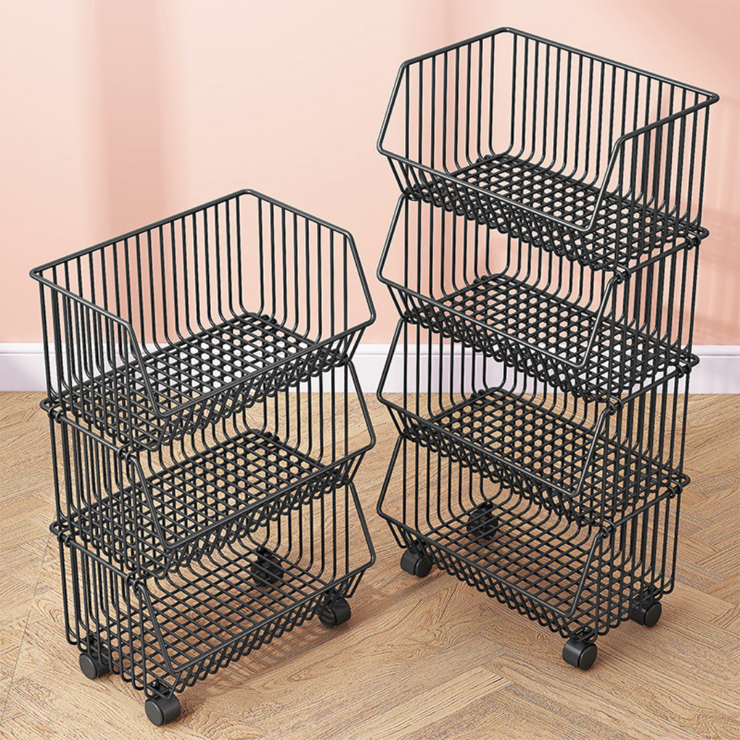 Large 4-Layer Rack With Wheels
