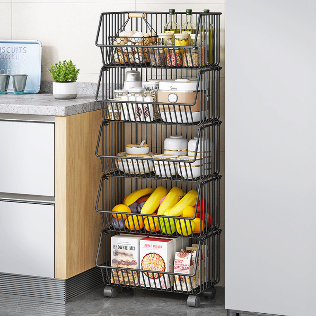 Large 4-Layer Rack With Wheels